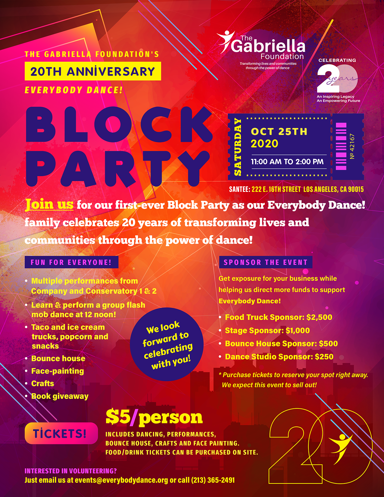 20th Anniversary Block Party Everybody Dance